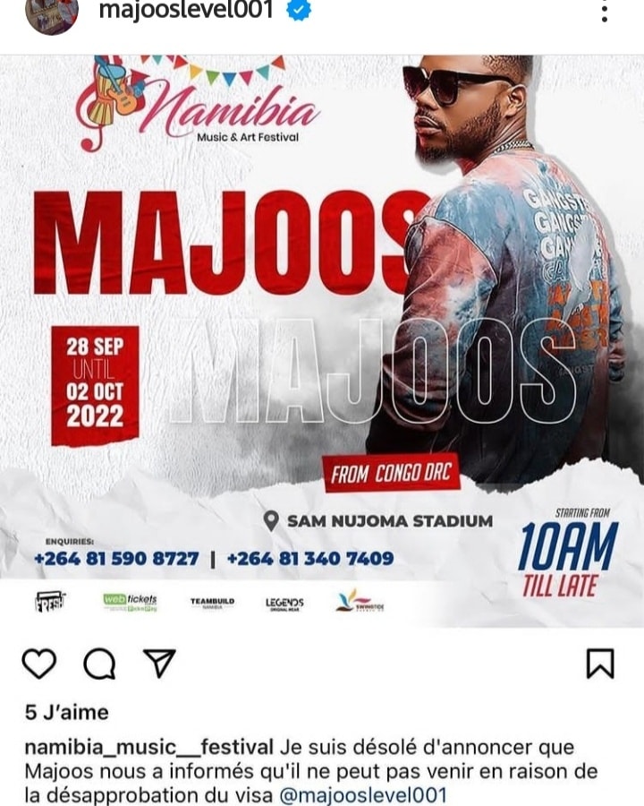 Le Rendez-Vous rater de Majoos en Namibie ￼￼