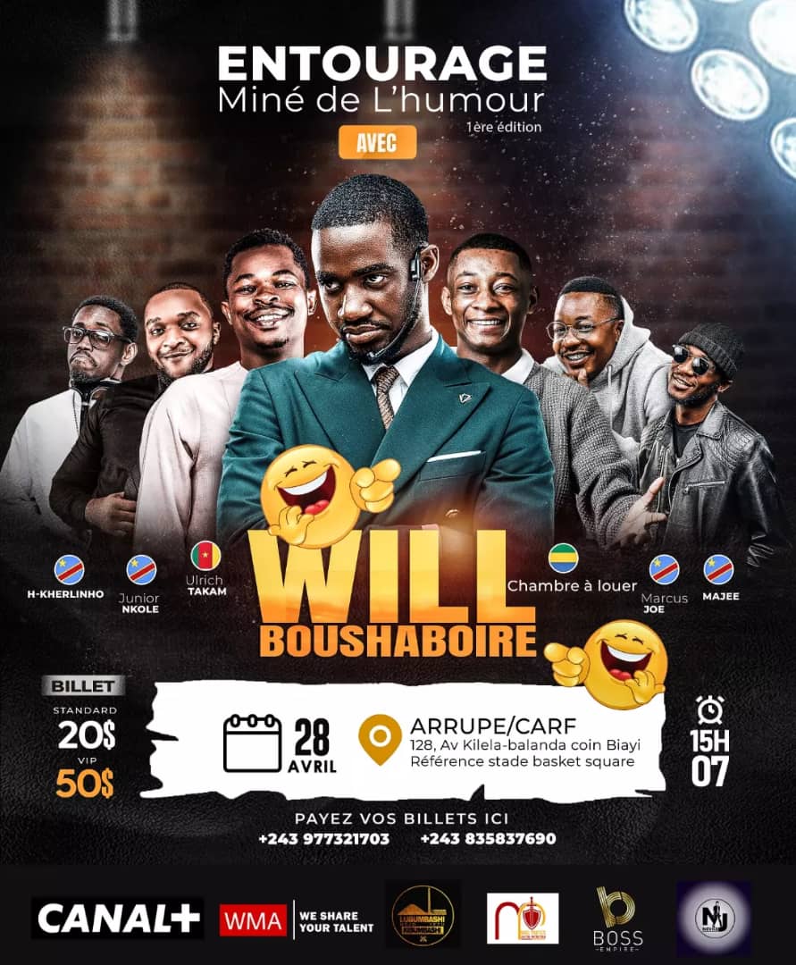 Will Boushaboire est son entourage miné de l’humour